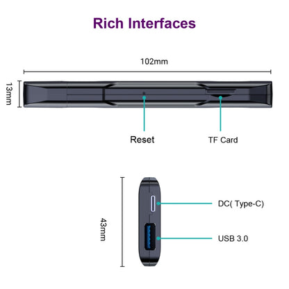 HK1 RBOX D8 RK3528 Android 13.0 Quad Core 8K HD Wifi6 Bluetooth TV Stick, RAM:2GB+16GB(EU Plug) - Android TV Sticks by PMC Jewellery | Online Shopping South Africa | PMC Jewellery | Buy Now Pay Later Mobicred