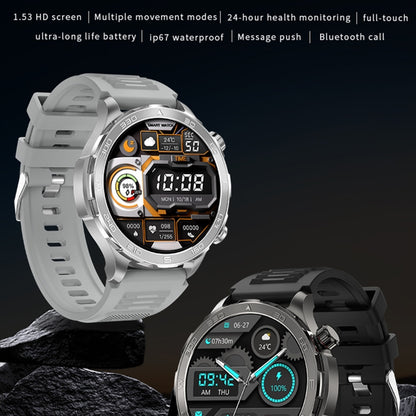 DK67 1.53 inch IP67 BT 5.0 Fitness Sport Smart Watch, Support Bluetooth Call / Sleep / Blood Oxygen / Heart Rate / Blood Pressure Health Monitor(Brown) - Smart Watches by PMC Jewellery | Online Shopping South Africa | PMC Jewellery | Buy Now Pay Later Mobicred