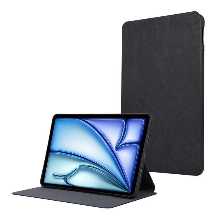 For iPad Air 11 2024 TPU Flip Tablet Protective Leather Case(Black) - iPad Air 11 2024 Cases by PMC Jewellery | Online Shopping South Africa | PMC Jewellery | Buy Now Pay Later Mobicred