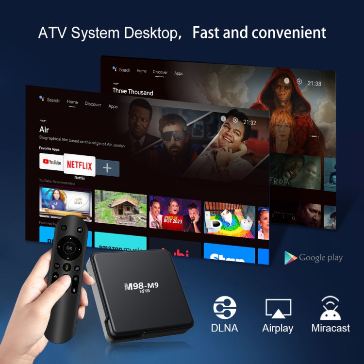 M98-M9 Quad-core ARM Cortex-A53 WiFi Bluetooth 4K HD Android TV Box, RAM:2GB+8GB(UK Plug) - Allwinner H3 by PMC TechLife | Online Shopping South Africa | PMC TechLife | Buy Now Pay Later Mobicred