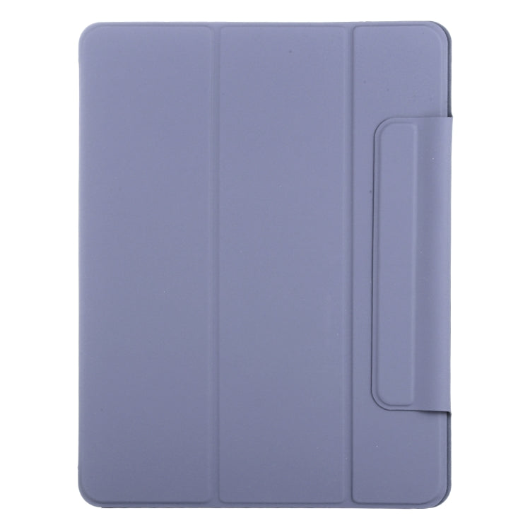 For iPad Pro 13 2024 Double-sided Clip Fixed Buckle Magnetic PU Leather Smart Tablet Case(Purple) - iPad Pro 13 2024 Cases by PMC Jewellery | Online Shopping South Africa | PMC Jewellery | Buy Now Pay Later Mobicred