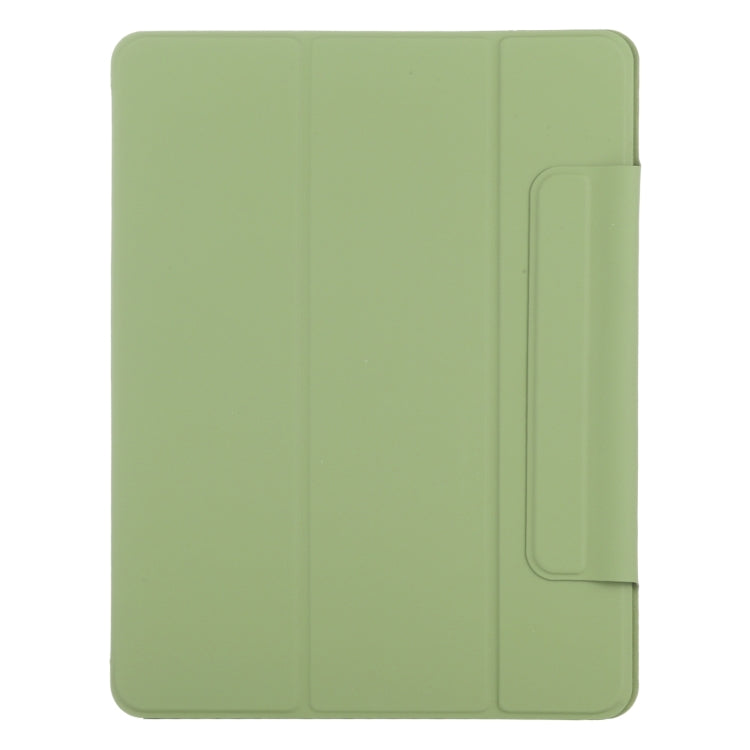 For iPad Pro 13 2024 Double-sided Clip Fixed Buckle Magnetic PU Leather Smart Tablet Case(Grass Green) - iPad Pro 13 2024 Cases by PMC Jewellery | Online Shopping South Africa | PMC Jewellery | Buy Now Pay Later Mobicred