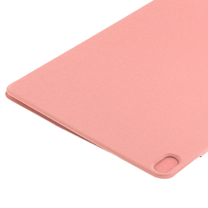 For iPad Air 11 2024 Double-sided Clip Fixed Buckle Magnetic PU Leather Smart Tablet Case(Pink) - iPad Air 11 2024 Cases by PMC Jewellery | Online Shopping South Africa | PMC Jewellery | Buy Now Pay Later Mobicred