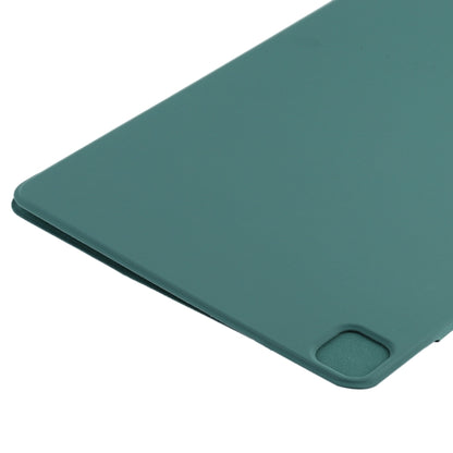 For iPad Pro 11 2024 Double-sided Clip Fixed Buckle Magnetic PU Leather Smart Tablet Case(Dark Green) - iPad Pro 11 2024 Cases by PMC Jewellery | Online Shopping South Africa | PMC Jewellery | Buy Now Pay Later Mobicred