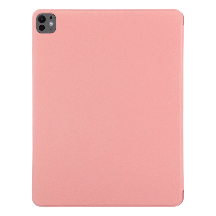 For iPad Pro 11 2024 Double-sided Clip Fixed Buckle Magnetic PU Leather Smart Tablet Case(Pink) - iPad Pro 11 2024 Cases by PMC Jewellery | Online Shopping South Africa | PMC Jewellery | Buy Now Pay Later Mobicred