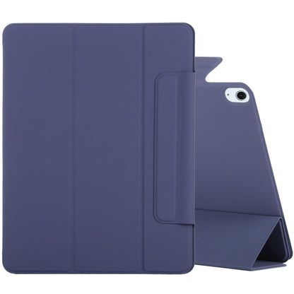 For iPad Air 13 2024 Double-sided Clip Fixed Buckle Magnetic PU Leather Smart Tablet Case(Dark Blue) - iPad Air 13 2024 Cases by PMC Jewellery | Online Shopping South Africa | PMC Jewellery | Buy Now Pay Later Mobicred