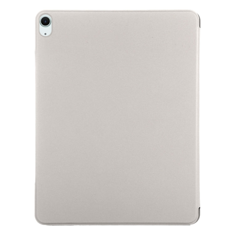 For iPad Air 13 2024 Double-sided Clip Fixed Buckle Magnetic PU Leather Smart Tablet Case(Grey) - iPad Air 13 2024 Cases by PMC Jewellery | Online Shopping South Africa | PMC Jewellery | Buy Now Pay Later Mobicred