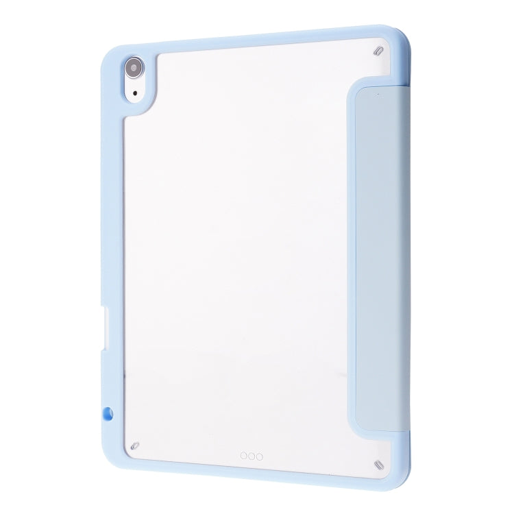 For iPad Air 11 2024 Deformation Transparent Acrylic Leather Tablet Case(Light Blue) - iPad Air 11 2024 Cases by PMC Jewellery | Online Shopping South Africa | PMC Jewellery | Buy Now Pay Later Mobicred