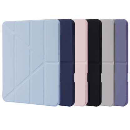 For iPad Air 11 2024 Deformation Transparent Acrylic Leather Tablet Case(Dark Blue) - iPad Air 11 2024 Cases by PMC Jewellery | Online Shopping South Africa | PMC Jewellery | Buy Now Pay Later Mobicred