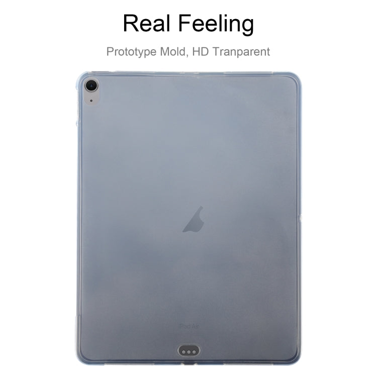 For iPad Air 13 2024 0.75mm Shockproof Outside Glossy Inside Frosted TPU Tablet Case(Transparent) - iPad Air 13 2024 Cases by PMC Jewellery | Online Shopping South Africa | PMC Jewellery | Buy Now Pay Later Mobicred