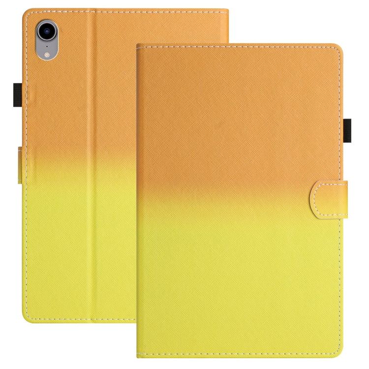 For iPad Pro 11 2024 Stitching Gradient Smart Leather Tablet Case(Orange Yellow) - iPad Pro 11 2024 Cases by PMC Jewellery | Online Shopping South Africa | PMC Jewellery | Buy Now Pay Later Mobicred