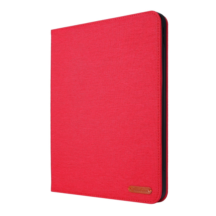 For iPad Air 13 2024 Fabric Leather Tablet Case(Red) - iPad Air 13 2024 Cases by PMC Jewellery | Online Shopping South Africa | PMC Jewellery | Buy Now Pay Later Mobicred