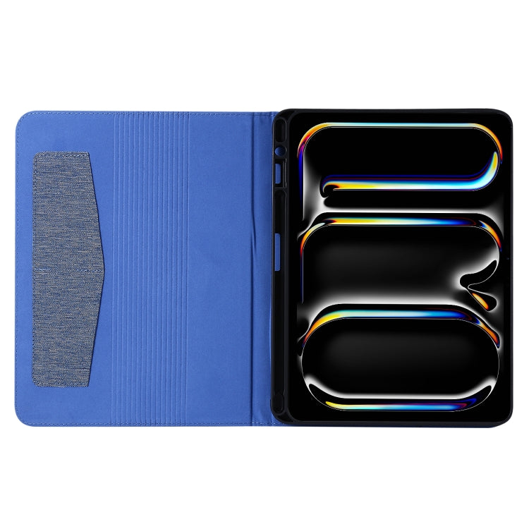 For iPad Pro 13 2024 Fabric Leather Tablet Case(Blue) - free shipping - PMC TechLife - Order now!