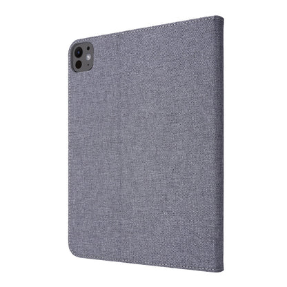 For iPad Pro 13 2024 Fabric Leather Tablet Case(Grey) - iPad Pro 13 2024 Cases by PMC Jewellery | Online Shopping South Africa | PMC Jewellery | Buy Now Pay Later Mobicred