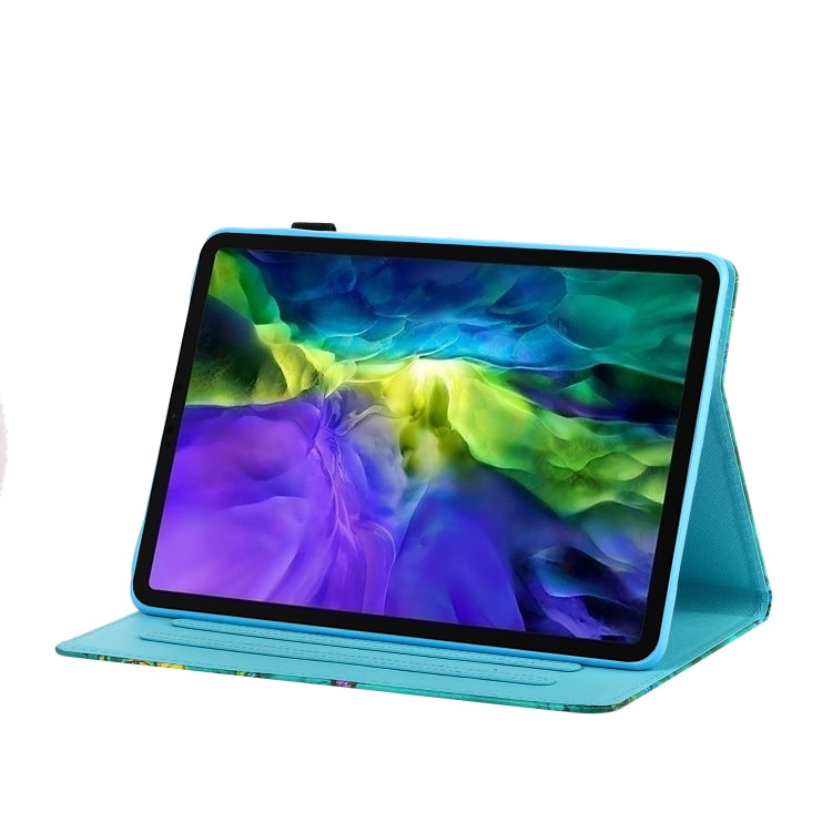 For iPad Pro 11 2024 Coloured Drawing Stitching Smart Leather Tablet Case(Blue Marble) - iPad Pro 11 2024 Cases by PMC TechLife | Online Shopping South Africa | PMC TechLife | Buy Now Pay Later Mobicred