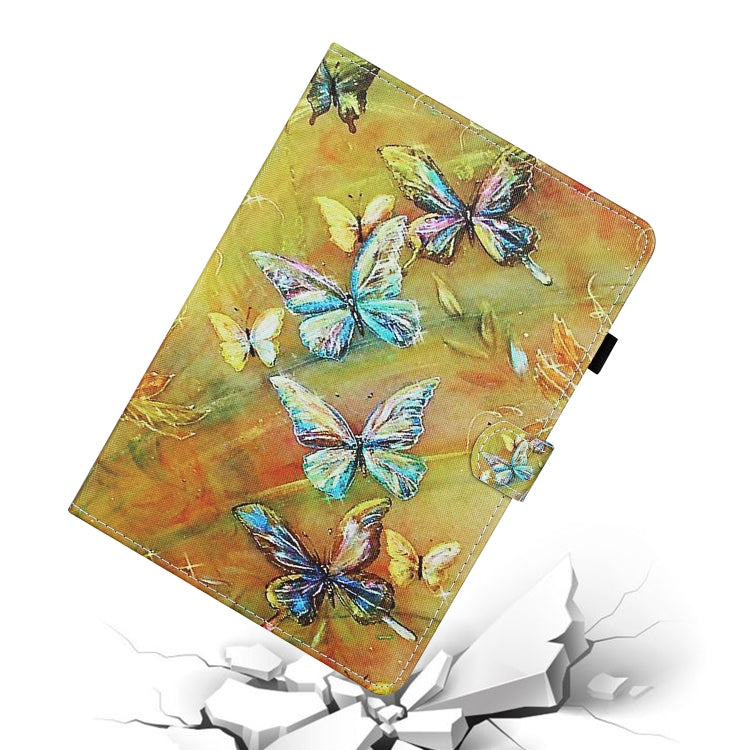 For iPad Pro 11 2024 Coloured Drawing Stitching Smart Leather Tablet Case(Butterfly) - iPad Pro 11 2024 Cases by PMC Jewellery | Online Shopping South Africa | PMC Jewellery | Buy Now Pay Later Mobicred