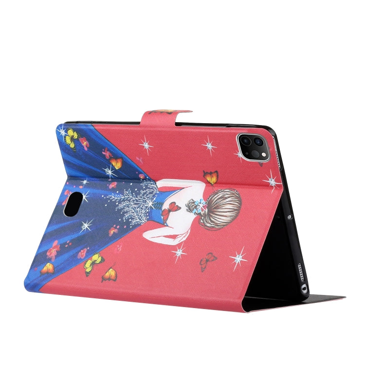 For iPad Pro 11 2024 Voltage Coloured Drawing Smart Leather Tablet Case(Girl Back) - iPad Pro 11 2024 Cases by PMC TechLife | Online Shopping South Africa | PMC TechLife | Buy Now Pay Later Mobicred