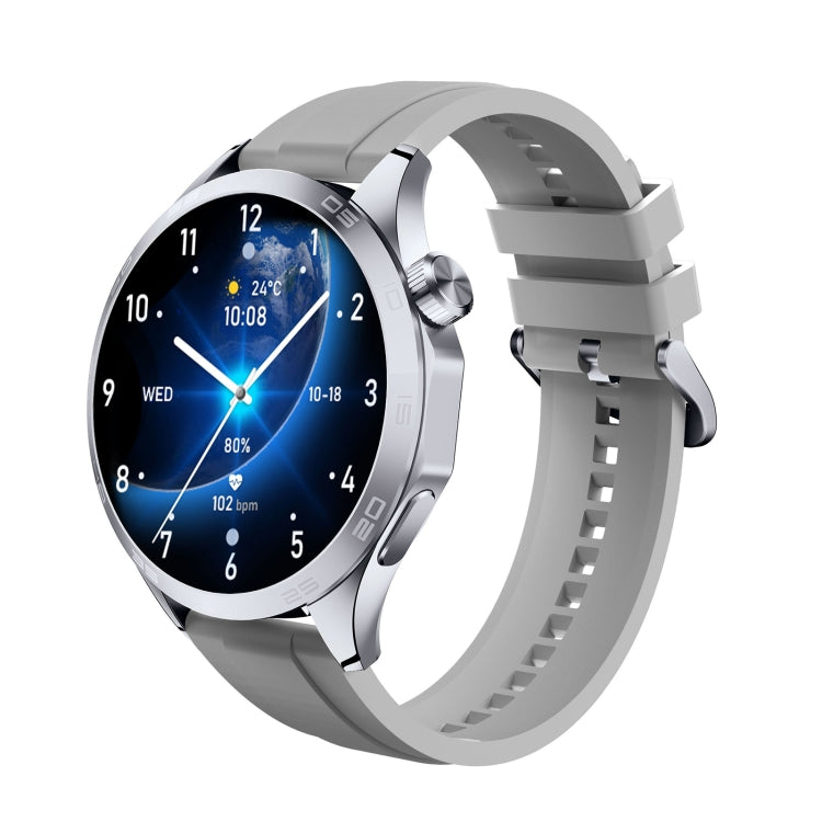 WS-26 1.52 inch IP67 Sport Smart Watch Support Bluetooth Call / Sleep / Blood Oxygen / Heart Rate / Blood Pressure Health Monitor, Silicone Strap(Silver) - Smart Watches by PMC Jewellery | Online Shopping South Africa | PMC Jewellery | Buy Now Pay Later Mobicred