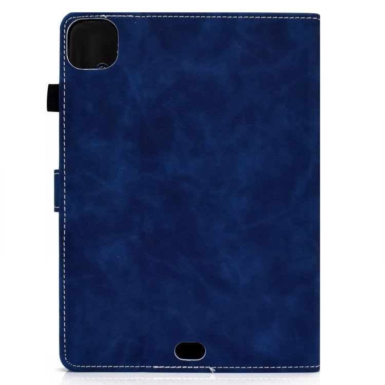 For iPad Pro 11 2024 Cowhide Texture Tablet Leather Smart Case(Blue) - iPad Pro 11 2024 Cases by PMC Jewellery | Online Shopping South Africa | PMC Jewellery | Buy Now Pay Later Mobicred