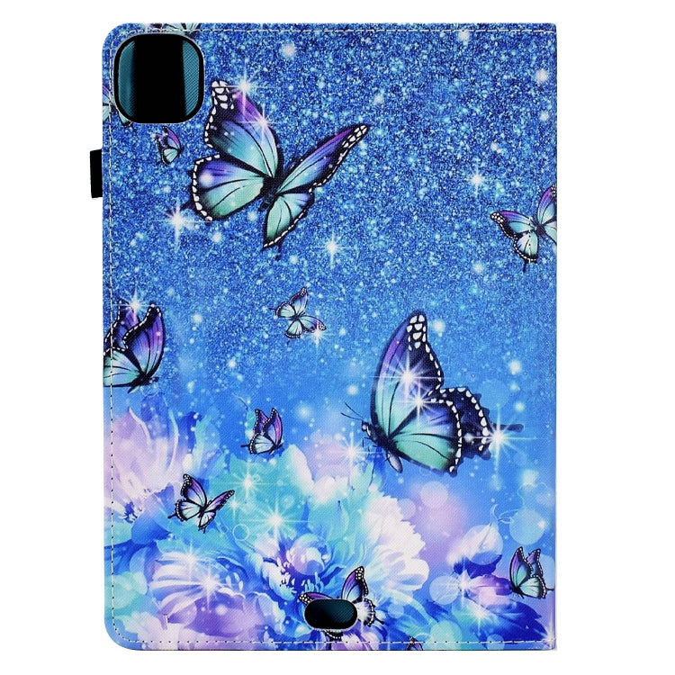 For iPad Pro 11 2024 Painted Elastic Band Smart Leather Tablet Case(Butterfly) - iPad Pro 11 2024 Cases by PMC Jewellery | Online Shopping South Africa | PMC Jewellery | Buy Now Pay Later Mobicred