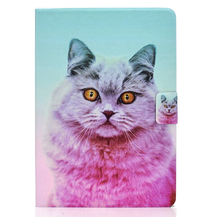 For iPad Pro 11 2024 Colored Drawing Smart Leather Tablet Case(Pink Cat) - iPad Pro 11 2024 Cases by PMC Jewellery | Online Shopping South Africa | PMC Jewellery | Buy Now Pay Later Mobicred