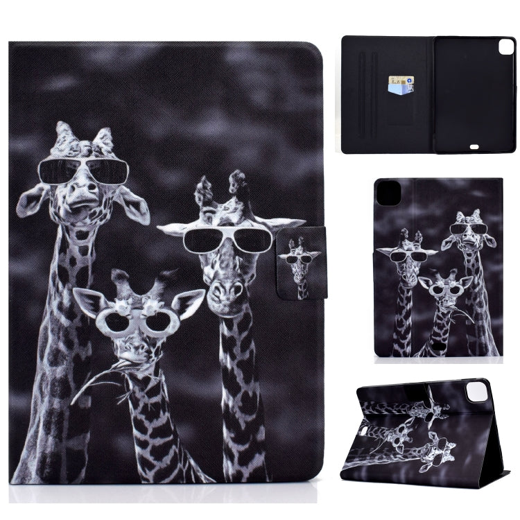 For iPad Pro 11 2024 Colored Drawing Horizontal Flip Tablet Leather Case(Three Deer) - iPad Pro 11 2024 Cases by PMC Jewellery | Online Shopping South Africa | PMC Jewellery | Buy Now Pay Later Mobicred