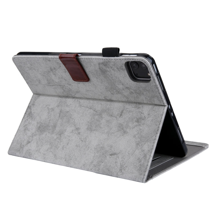 For iPad Pro 11 2024 Cloth Texture Leather Tablet Case(Grey) - iPad Pro 11 2024 Cases by PMC Jewellery | Online Shopping South Africa | PMC Jewellery | Buy Now Pay Later Mobicred