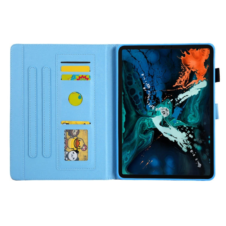 For iPad Pro 11 2024 Colored Drawing Leather Smart Tablet Case(Gold Pineapple) - iPad Pro 11 2024 Cases by PMC TechLife | Online Shopping South Africa | PMC TechLife | Buy Now Pay Later Mobicred