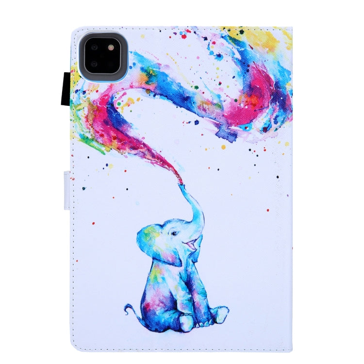 For iPad Pro 11 2024 Colored Drawing Leather Smart Tablet Case(Colorful Elephant) - iPad Pro 11 2024 Cases by PMC TechLife | Online Shopping South Africa | PMC TechLife | Buy Now Pay Later Mobicred
