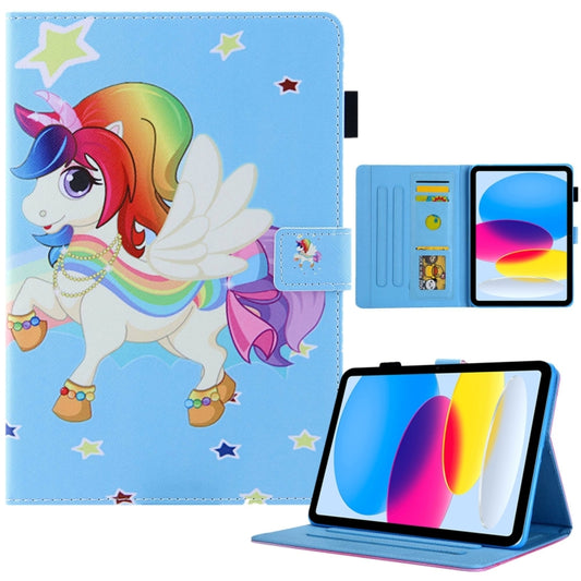 For iPad Pro 11 2024 Colored Drawing Leather Smart Tablet Case(Star Unicorn) - iPad Pro 11 2024 Cases by PMC Jewellery | Online Shopping South Africa | PMC Jewellery | Buy Now Pay Later Mobicred