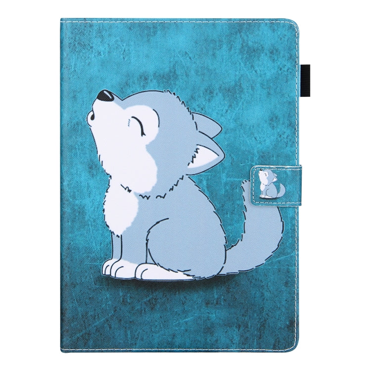 For iPad Pro 11 2024 Colored Drawing Leather Smart Tablet Case(Cute Wolf) - iPad Pro 11 2024 Cases by PMC Jewellery | Online Shopping South Africa | PMC Jewellery | Buy Now Pay Later Mobicred