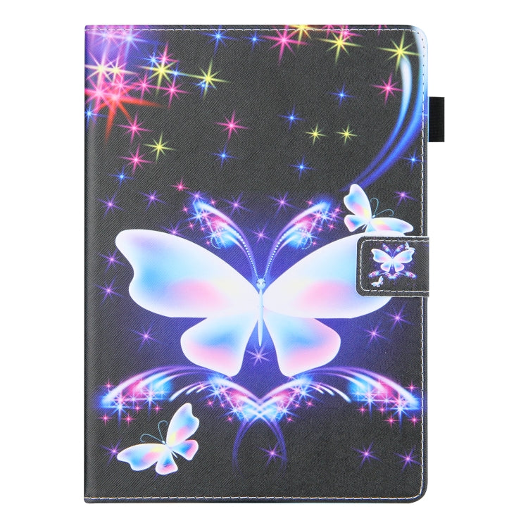 For iPad Pro 11 2024 Colored Drawing Leather Smart Tablet Case(Big Color Butterfly) - iPad Pro 11 2024 Cases by PMC TechLife | Online Shopping South Africa | PMC TechLife | Buy Now Pay Later Mobicred