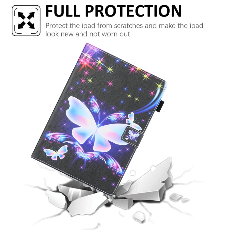 For iPad Pro 11 2024 Colored Drawing Leather Smart Tablet Case(Big Color Butterfly) - iPad Pro 11 2024 Cases by PMC TechLife | Online Shopping South Africa | PMC TechLife | Buy Now Pay Later Mobicred