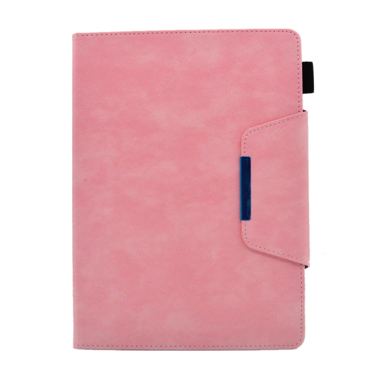 For iPad Pro 11 2024 Suede Cross Texture Magnetic Clasp Leather Smart Tablet Case(Pink) - iPad Pro 11 2024 Cases by PMC Jewellery | Online Shopping South Africa | PMC Jewellery | Buy Now Pay Later Mobicred