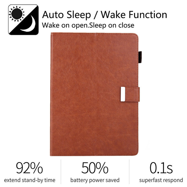 For iPad Pro 11 2024 Business Style Horizontal Flip Leather Smart Tablet Case with Holder(Brown) - iPad Pro 11 2024 Cases by PMC TechLife | Online Shopping South Africa | PMC TechLife | Buy Now Pay Later Mobicred