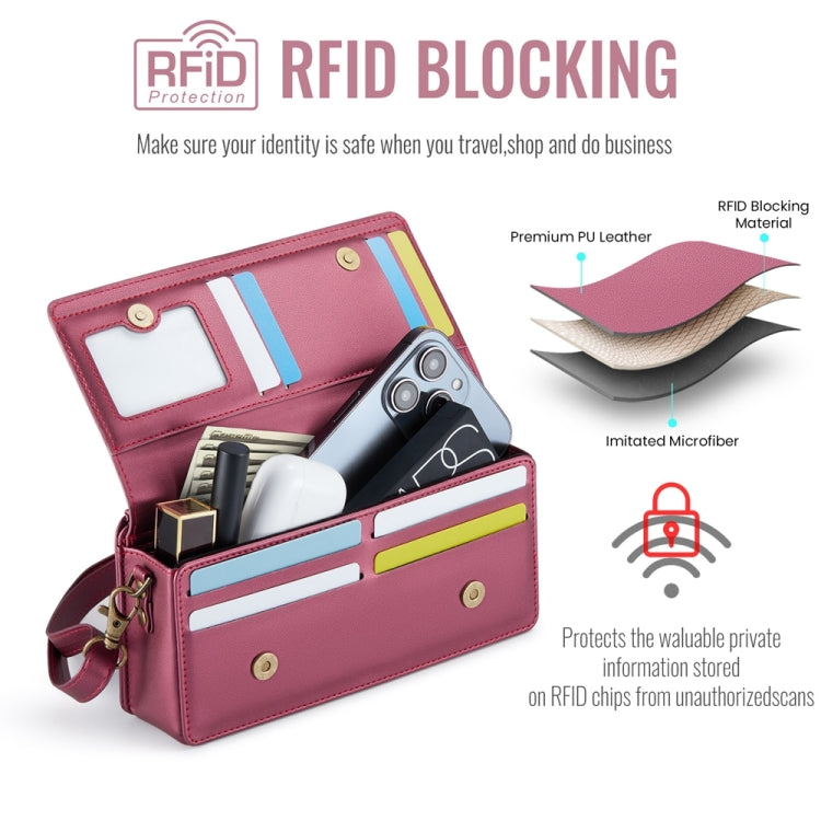 CaseMe ME30 Max Multifunctional Large-Capacity Shoulder Crossbody Phone Bag(Red) - free shipping - PMC Jewellery - Order now!