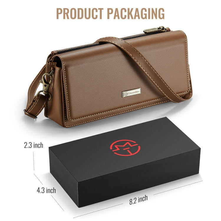 CaseMe ME30 Max Multifunctional Large-Capacity Shoulder Crossbody Phone Bag(Brown) - free shipping - PMC Jewellery - Order now!