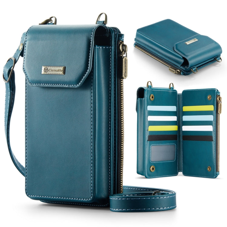 CaseMe Me40 Vertical Multifunctional Shoulder Crossbody Phone Bag(Blue Green) -  by CaseMe | Online Shopping South Africa | PMC Jewellery | Buy Now Pay Later Mobicred