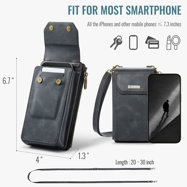 CaseMe Me40 Vertical Multifunctional Shoulder Crossbody Phone Bag(Black) - free shipping - PMC Jewellery - Order now!