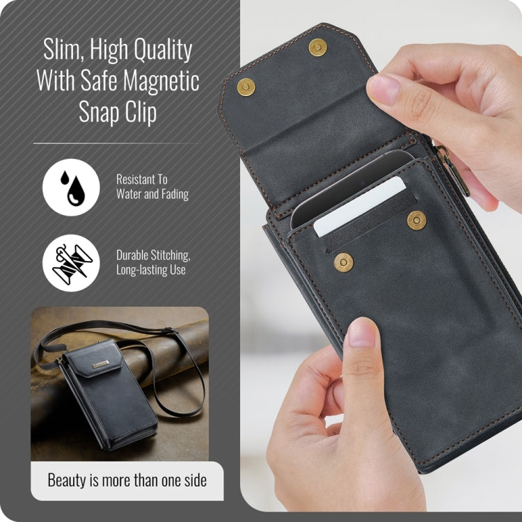 CaseMe Me40 Vertical Multifunctional Shoulder Crossbody Phone Bag(Black) - free shipping - PMC Jewellery - Order now!