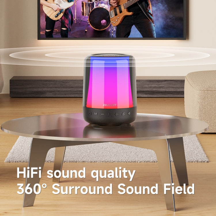 Zealot S66M RGB Rhythmic Light Karaoke Wireless Speaker, Style:Single Mic(Black) - free shipping - PMC Jewellery - Order now!
