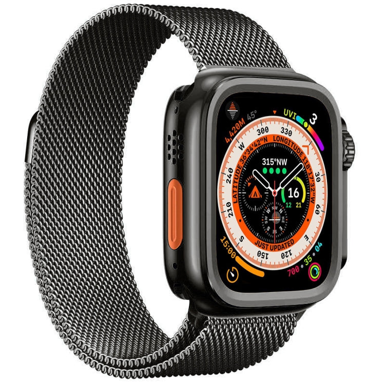 For Apple Watch Series 9 / 8 / 7 45mm Change to Ultra 49mm Alloy Watch Case(Grey) - Watch Cases by PMC Jewellery | Online Shopping South Africa | PMC Jewellery | Buy Now Pay Later Mobicred