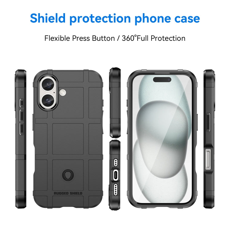 For iPhone 16 Pro Max Full Coverage Shockproof TPU Phone Case(Black) - iPhone 16 Pro Max Cases by PMC TechLife | Online Shopping South Africa | PMC TechLife | Buy Now Pay Later Mobicred