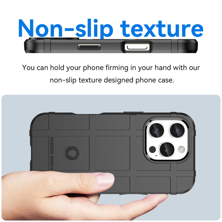 For iPhone 16 Pro Full Coverage Shockproof TPU Phone Case(Black) - iPhone 16 Pro Cases by PMC TechLife | Online Shopping South Africa | PMC TechLife | Buy Now Pay Later Mobicred