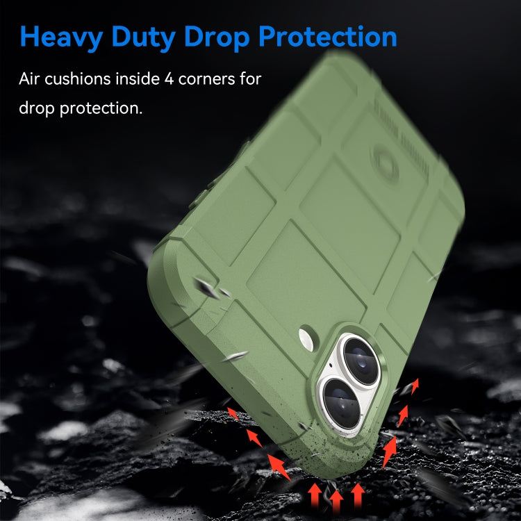 For iPhone 16 Plus Full Coverage Shockproof TPU Phone Case(Green) - iPhone 16 Plus Cases by PMC TechLife | Online Shopping South Africa | PMC TechLife | Buy Now Pay Later Mobicred