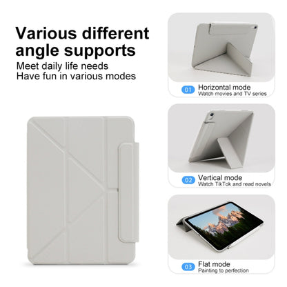 For iPad Pro 11 2024 Y-Shape Double-sided Clip Magnetic Smart Tablet Case(Light Grey) - iPad Pro 11 2024 Cases by PMC Jewellery | Online Shopping South Africa | PMC Jewellery | Buy Now Pay Later Mobicred