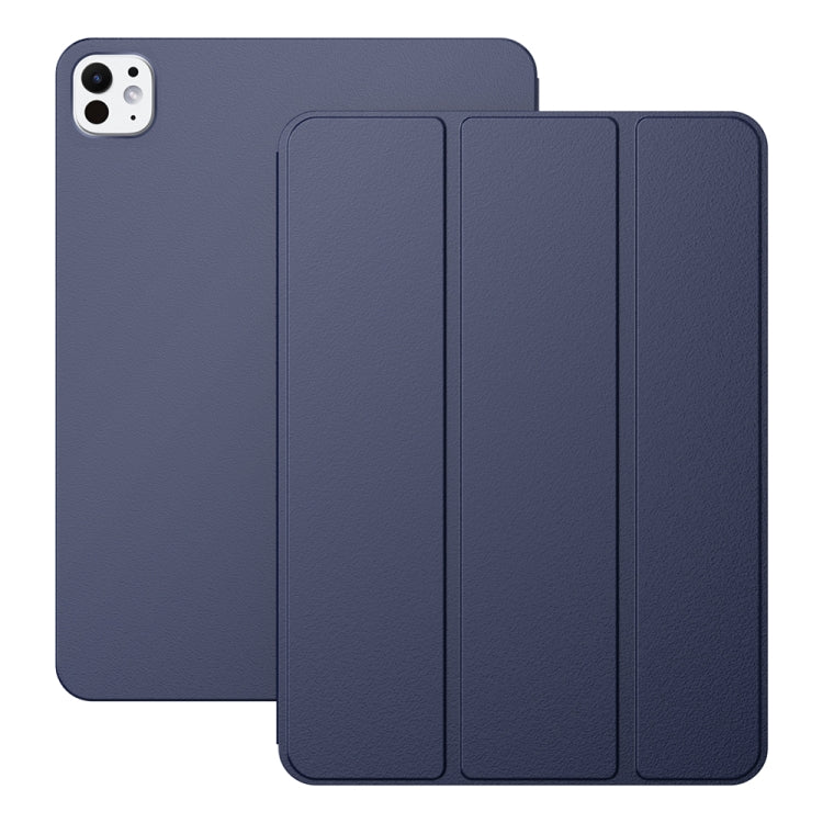 For iPad Pro 13 2024 Ultra-thin Double-sided Clip Magnetic Smart Tablet Case(Dark Blue) - iPad Pro 13 2024 Cases by PMC Jewellery | Online Shopping South Africa | PMC Jewellery | Buy Now Pay Later Mobicred