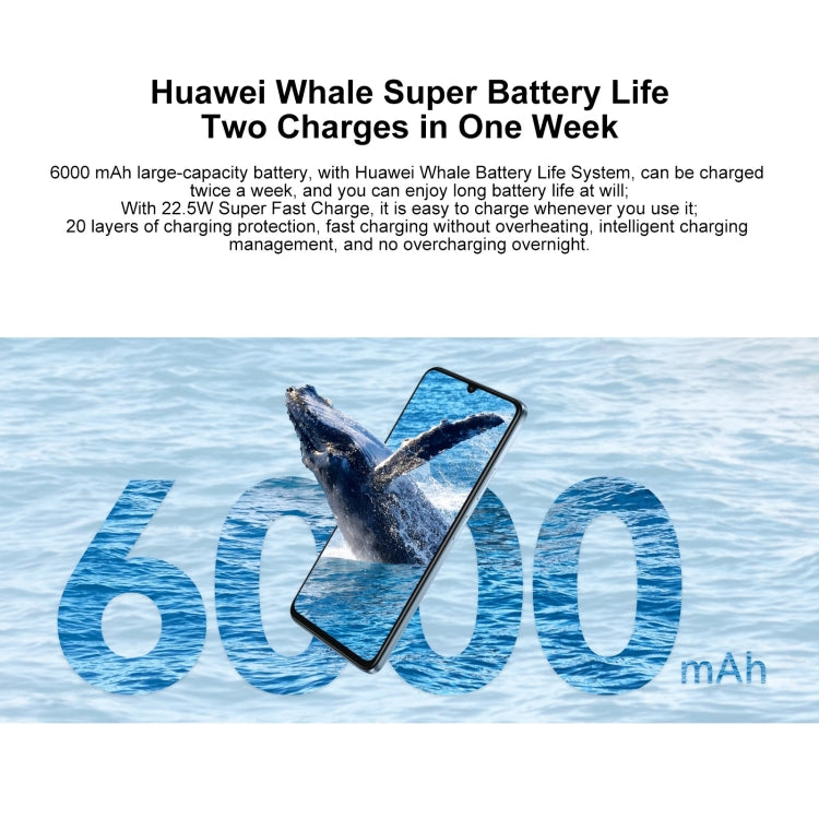 HUAWEI Enjoy 70S, 8GB+128GB, Side Fingerprint Identification, 6.75 inch HarmonyOS 4.2 Octa Core 2.4GHz, Network: 4G, Not Support Google Play(Black) - Huawei Mate & P by Huawei | Online Shopping South Africa | PMC Jewellery | Buy Now Pay Later Mobicred