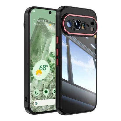 For Google Pixel 9 / 9 Pro Acrylic Hybrid TPU Armor Shockproof Phone Case(Black Red) - Google Cases by PMC Jewellery | Online Shopping South Africa | PMC Jewellery | Buy Now Pay Later Mobicred