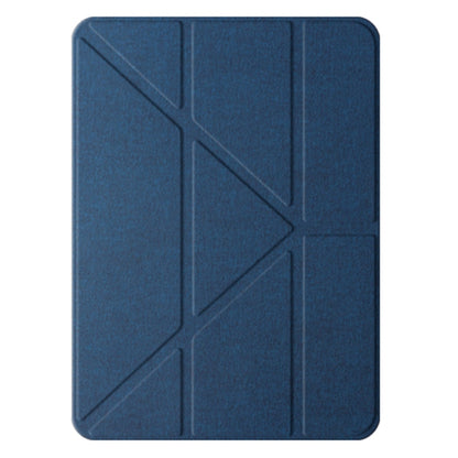 For iPad Pro 11 2024 Mutural Multi-fold Smart Leather Tablet Case(Blue) - iPad Pro 11 2024 Cases by Mutural | Online Shopping South Africa | PMC Jewellery | Buy Now Pay Later Mobicred
